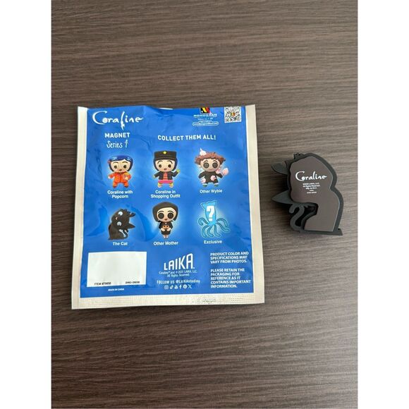 Coraline Series 4 Blind Bag Figural Magnet - The Cat - Picture 2 of 2